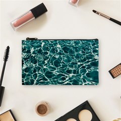 Pool Swimming Pool Water Blue Cosmetic Bag (small) by Pakrebo