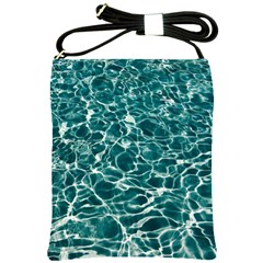 Pool Swimming Pool Water Blue Shoulder Sling Bag by Pakrebo