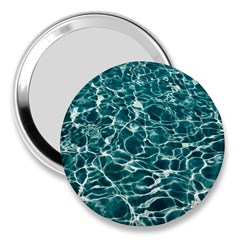 Pool Swimming Pool Water Blue 3  Handbag Mirrors by Pakrebo