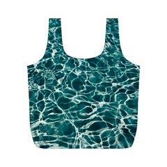 Pool Swimming Pool Water Blue Full Print Recycle Bag (m) by Pakrebo