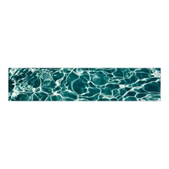 Pool Swimming Pool Water Blue Velvet Scrunchie by Pakrebo