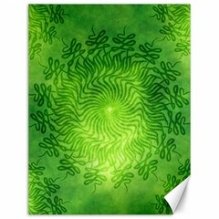 Pagan Mandala Seamless Tileable Green Canvas 12  X 16  by Pakrebo