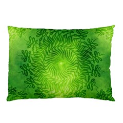 Pagan Mandala Seamless Tileable Green Pillow Case by Pakrebo