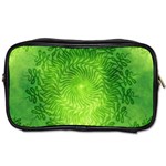 Pagan Mandala Seamless Tileable Green Toiletries Bag (Two Sides) Front