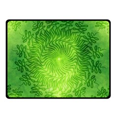 Pagan Mandala Seamless Tileable Green Fleece Blanket (small) by Pakrebo