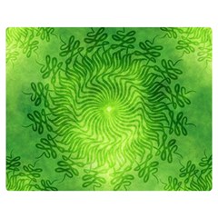 Pagan Mandala Seamless Tileable Green Double Sided Flano Blanket (medium)  by Pakrebo