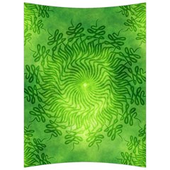 Pagan Mandala Seamless Tileable Green Back Support Cushion by Pakrebo