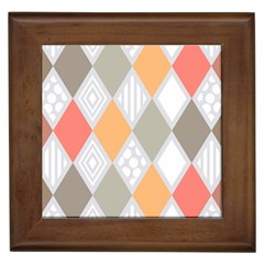 Non Seamless Pattern Diamond Shape Framed Tiles by Pakrebo