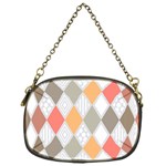 Non Seamless Pattern Diamond Shape Chain Purse (One Side) Front