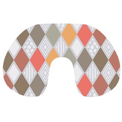 Non Seamless Pattern Diamond Shape Travel Neck Pillow by Pakrebo