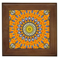 Fractal Kaleidoscope Mandala Framed Tiles by Pakrebo