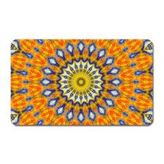 Fractal Kaleidoscope Mandala Magnet (rectangular) by Pakrebo