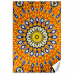 Fractal Kaleidoscope Mandala Canvas 20  X 30  by Pakrebo