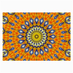 Fractal Kaleidoscope Mandala Large Glasses Cloth (2 Sides) by Pakrebo