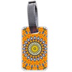 Fractal Kaleidoscope Mandala Luggage Tag (two sides) Front