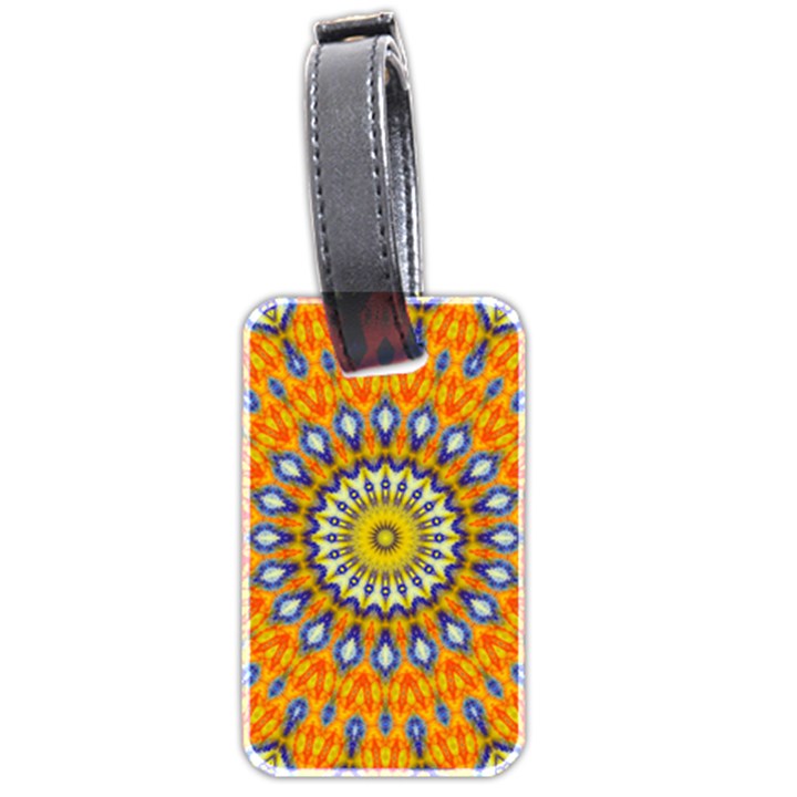 Fractal Kaleidoscope Mandala Luggage Tag (two sides)