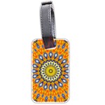 Fractal Kaleidoscope Mandala Luggage Tag (two sides) Back