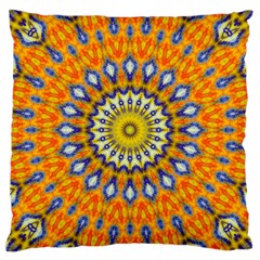 Fractal Kaleidoscope Mandala Large Cushion Case (one Side) by Pakrebo