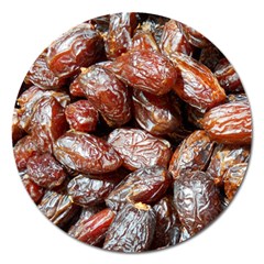 Dates Fruit Sweet Dry Food Magnet 5  (round) by Pakrebo