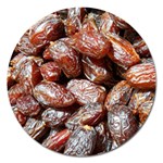 Dates Fruit Sweet Dry Food Magnet 5  (Round) Front