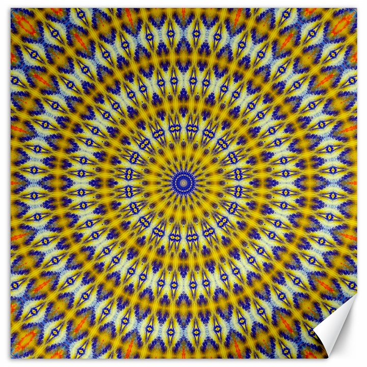 Fractal Kaleidoscope Mandala Canvas 12  x 12 