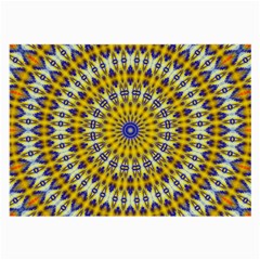 Fractal Kaleidoscope Mandala Large Glasses Cloth by Pakrebo