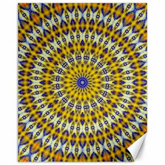 Fractal Kaleidoscope Mandala Canvas 11  X 14  by Pakrebo