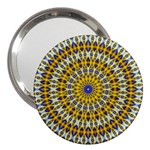 Fractal Kaleidoscope Mandala 3  Handbag Mirrors Front