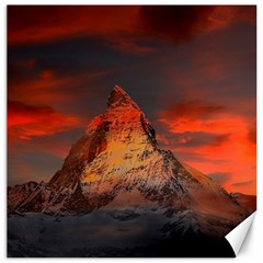 Switzerland Zermatt Mountains Snow Canvas 16  X 16  by Pakrebo