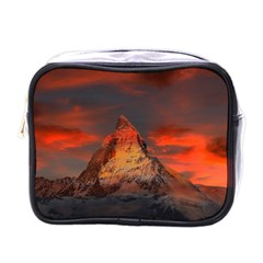 Switzerland Zermatt Mountains Snow Mini Toiletries Bag (one Side) by Pakrebo