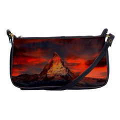 Switzerland Zermatt Mountains Snow Shoulder Clutch Bag by Pakrebo