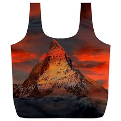 Switzerland Zermatt Mountains Snow Full Print Recycle Bag (xl) by Pakrebo