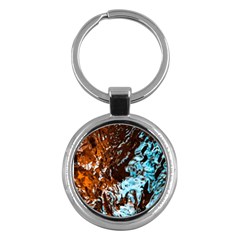 Water The Waves Brook Wallpaper Key Chain (Round)