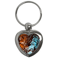 Water The Waves Brook Wallpaper Key Chain (Heart)