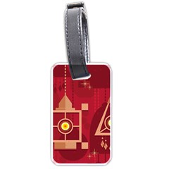 Background Objects Stylized Luggage Tag (one Side) by Pakrebo