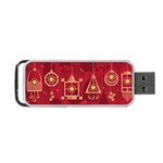 Background Objects Stylized Portable USB Flash (One Side) Front