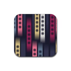 Non Seamless Pattern Background Rubber Coaster (square)  by Pakrebo