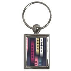 Non Seamless Pattern Background Key Chain (rectangle) by Pakrebo