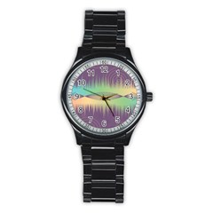 Background Abstract Non Seamless Stainless Steel Round Watch