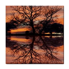 Aurora Sunset Sun Landscape Tile Coasters by Pakrebo