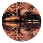 Aurora Sunset Sun Landscape Magnet 5  (Round) Front