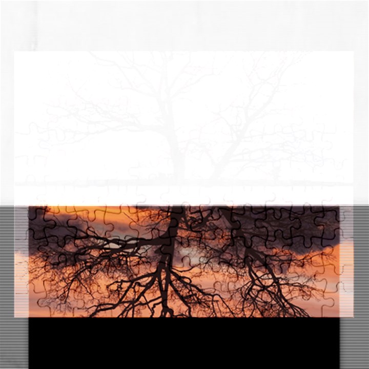 Aurora Sunset Sun Landscape Rectangular Jigsaw Puzzl