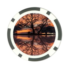 Aurora Sunset Sun Landscape Poker Chip Card Guard (10 Pack) by Pakrebo