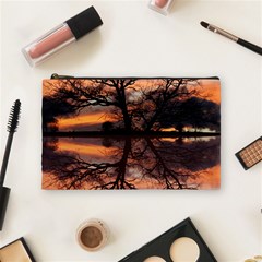 Aurora Sunset Sun Landscape Cosmetic Bag (medium) by Pakrebo