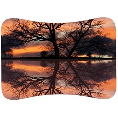 Aurora Sunset Sun Landscape Velour Seat Head Rest Cushion by Pakrebo