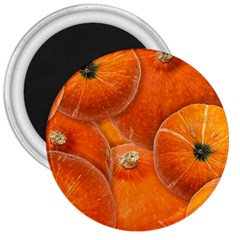 Pumpkin Halloween Fall Thanksgiving 3  Magnets by Pakrebo