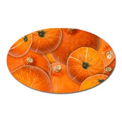 Pumpkin Halloween Fall Thanksgiving Oval Magnet by Pakrebo