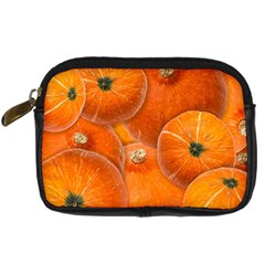 Pumpkin Halloween Fall Thanksgiving Digital Camera Leather Case by Pakrebo