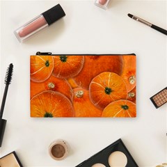 Pumpkin Halloween Fall Thanksgiving Cosmetic Bag (small) by Pakrebo