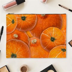 Pumpkin Halloween Fall Thanksgiving Cosmetic Bag (xl) by Pakrebo